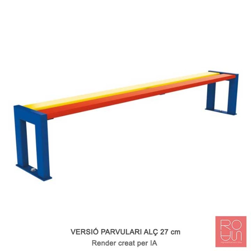 Banqueta infantil Silaos de fusta multicolor